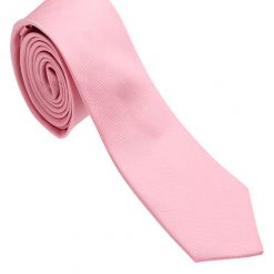 Italy Direct Pink 100% Woven Silk Necktie Shop Men's