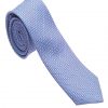 Italy Direct Shop Men's Blue 100% Woven Silk Necktie
