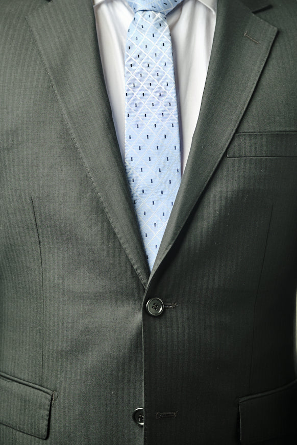 Italy Direct Shop Men's Modern Fit Black Tone Two Piece Suit B-20F11 4 Italy Direct Shop Men's Modern Fit Black Tone Two Piece Suit B-20F11