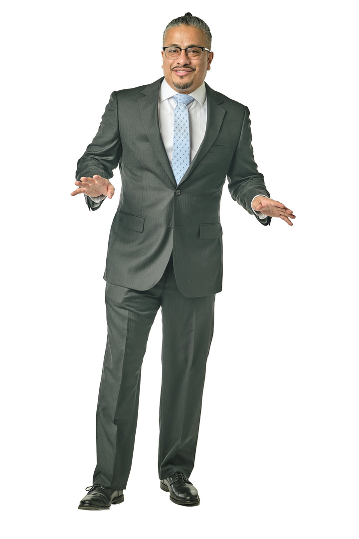 Italy Direct Shop Men's Modern Fit Black Tone Two Piece Suit B-20F11 3 Italy Direct Shop Men's Modern Fit Black Tone Two Piece Suit B-20F11