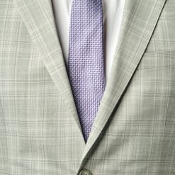 Italy Direct Shop Men's Modern Fit Lite Grey Check Two Piece Suit B-21P1