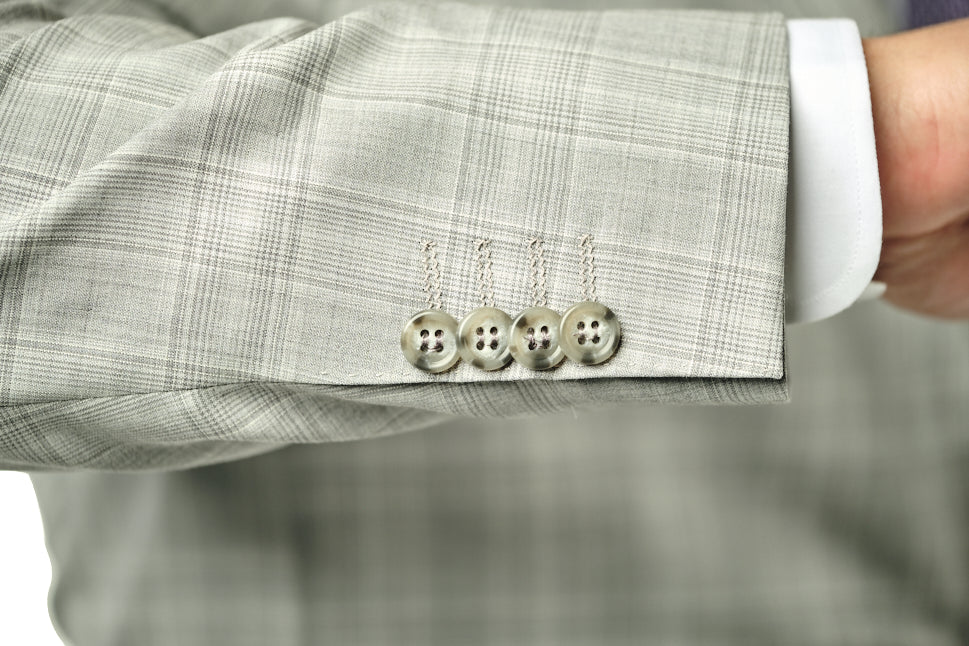 Italy Direct Shop Men's Modern Fit Lite Grey Check Two Piece Suit B-21P1 5 Italy Direct Shop Men's Modern Fit Lite Grey Check Two Piece Suit B-21P1