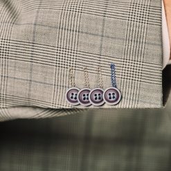 Italy Direct Modern Fit Grey Prince Of Wales Three Piece Suit B-3P-20F5