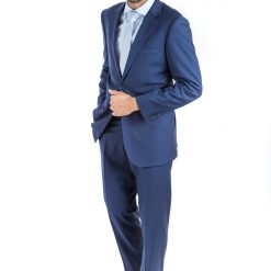 Italy Direct Shop Men's Modern Fit Beautiful Blue Two Piece Suit B-Beautiful Blue