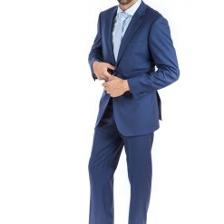 Italy Direct Shop Men's Modern Fit Beautiful Blue Two Piece Suit B-Beautiful Blue