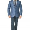 Italy Direct Modern Fit Blue Check Loro Piana Sport Jacket B-SJ-LP-21P5 1 Italy Direct Modern Fit Blue Check Loro Piana Sport Jacket B-SJ-LP-21P5
