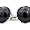 Italy Direct Shop Men's Black Onyx Cufflinks