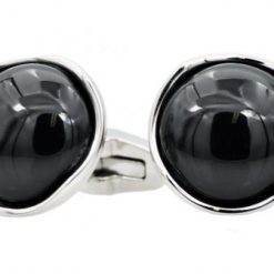 Italy Direct Shop Men's Black Onyx Cufflinks
