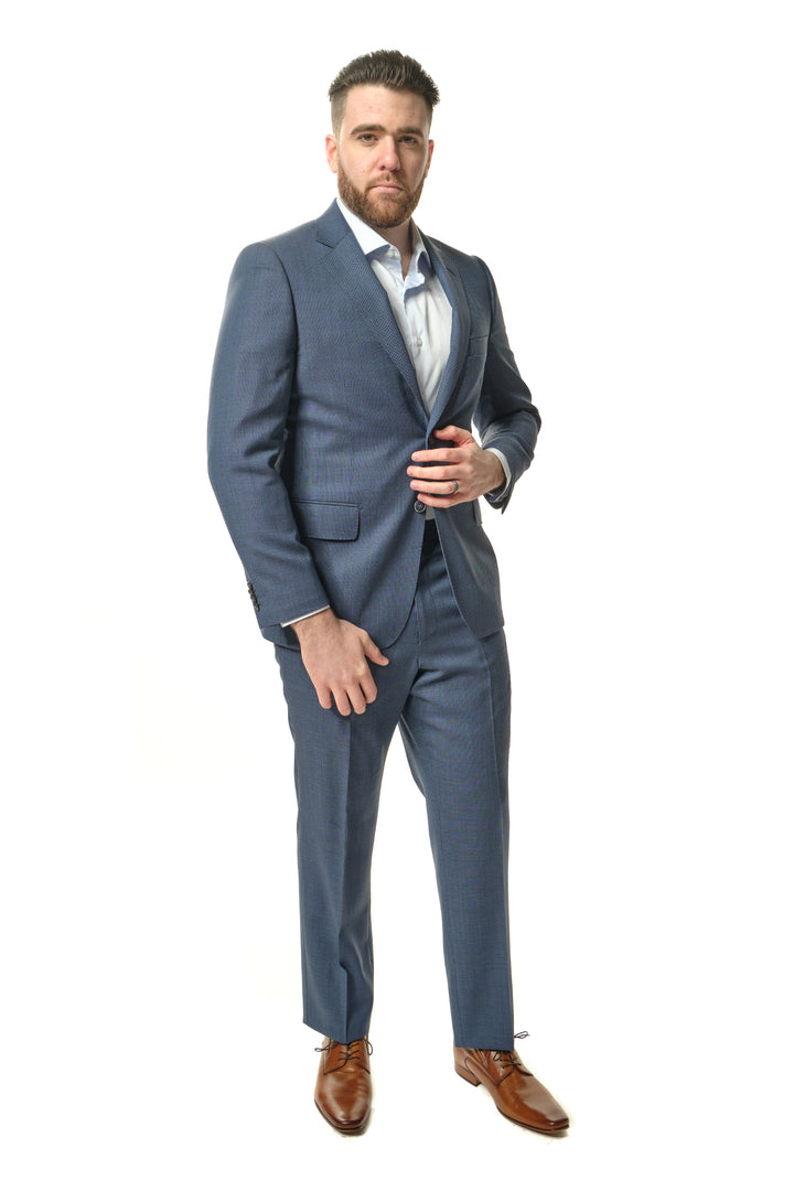 Italy Direct Classic Fit Blue Two Piece Suit B-20P6 3 Italy Direct Classic Fit Blue Two Piece Suit B-20P6