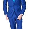 Italy Direct Slim Fit French Blue Two Piece Suit GB-188 Shop Men's