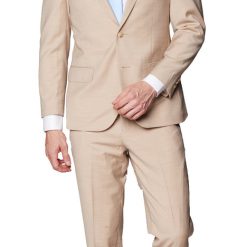 Italy Direct Slim Fit Beige Two Piece Suit GB-Beige