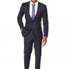 Italy Direct Shop Men's Slim Fit Charcoal Two Piece Suit GB-Charcoal 1 Italy Direct Shop Men's Slim Fit Charcoal Two Piece Suit GB-Charcoal