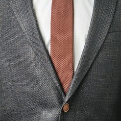 Italy Direct Slim Fit Navy Brown Silk Weave Sport Jacket GB-SJ-333