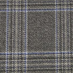 Italy Direct Slim Fit Grey Plaid Two Piece Suit GB-VBC-22 7 Italy Direct Slim Fit Grey Plaid Two Piece Suit GB-VBC-22