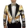 Italy Direct King Tux With Tails Paint Splatter Jackets