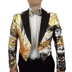 Italy Direct King Tux With Tails Paint Splatter Jackets