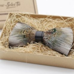 Bow-SelecTie Pheasant Feather Bow Tie Shop Men's