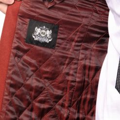 Italy Direct Burnt Orange Overcoat Shop Men's