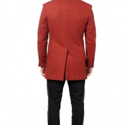 Italy Direct Burnt Orange Overcoat Shop Men's