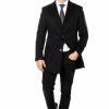 Italy Direct Black Overcoat