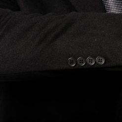 Italy Direct Black Overcoat