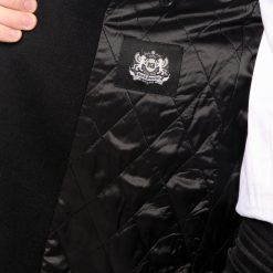 Italy Direct Black Overcoat