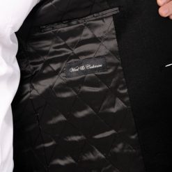 Italy Direct Black Overcoat