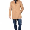Italy Direct Shop Men's Camel Overcoat
