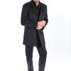 Italy Direct Black Classic Fit Overcoat 2 Italy Direct Black Classic Fit Overcoat
