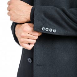 Italy Direct Black Classic Fit Overcoat 9 Italy Direct Black Classic Fit Overcoat