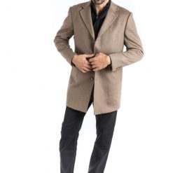 Italy Direct Camel Classic Fit Overcoat
