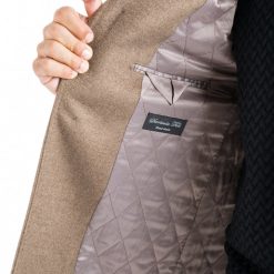 Italy Direct Camel Classic Fit Overcoat