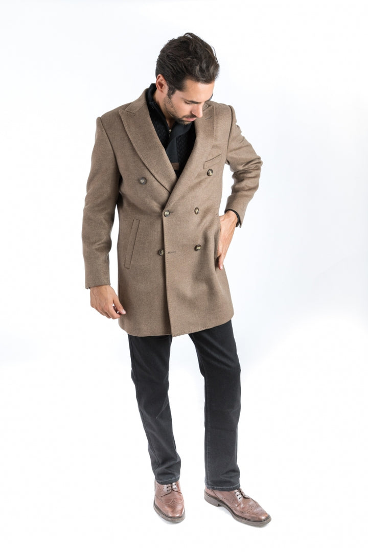 Italy Direct Camel Double Breasted Classic Fit Overcoat Shop Men's 4 Italy Direct Camel Double Breasted Classic Fit Overcoat Shop Men's
