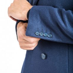 Italy Direct Shop Men's Navy Double Breasted Classic Fit Overcoat 9 Italy Direct Shop Men's Navy Double Breasted Classic Fit Overcoat