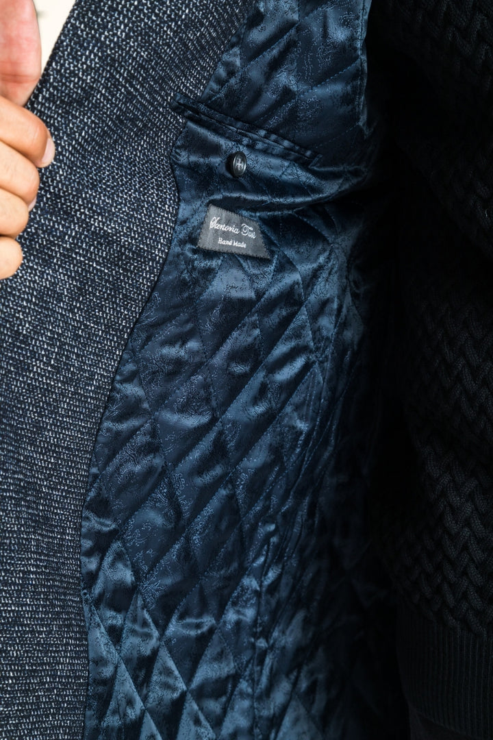 Italy Direct Shop Men's Black Riches Classic Fit Overcoat 6 Italy Direct Shop Men's Black Riches Classic Fit Overcoat