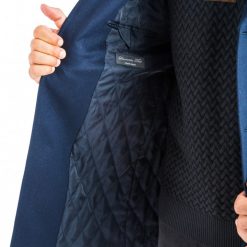 Italy Direct Navy Classic Fit Overcoat