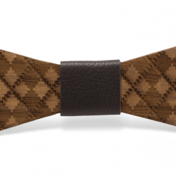 Two Guys Bowties Louie Handmade Wooden Bow Tie