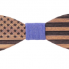 Two Guys Bowties Stars & Stripes Handmade Wooden Bow Tie