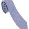 Italy Direct Blue And Pink Polka Dot Necktie