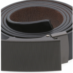 Italy Direct Black Belt With Striped Buckle Shop Men's