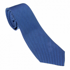 Italy Direct Royal Blue Geometric Necktie