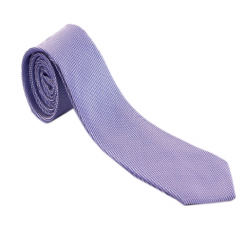Italy Direct Purple And White Pattern Geometric Necktie
