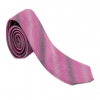 Italy Direct Pink/White/Grey Striped Necktie