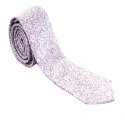 Italy Direct Light Pink And Purple Floral Necktie Shop Men's