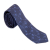 Italy Direct Shop Men's Navy Blue Floral Necktie