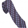 Italy Direct Purple And Black Check Necktie Shop Men's