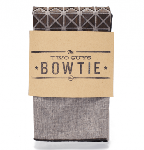 Two Guys Bowties Shop Men's Wenge Geometric Grey Wooden Pocket Square 3 Two Guys Bowties Shop Men's Wenge Geometric Grey Wooden Pocket Square