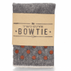 Two Guys Bowties Paduak Dot Grey Denim Wooden Pocket Square