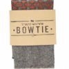 Two Guys Bowties Paduak Geometric Grey Denim Wooden Pocket Square Shop Men's