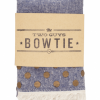 Two Guys Bowties Walnut Dot Blue Chambray Wooden Pocket Square 2 Two Guys Bowties Walnut Dot Blue Chambray Wooden Pocket Square